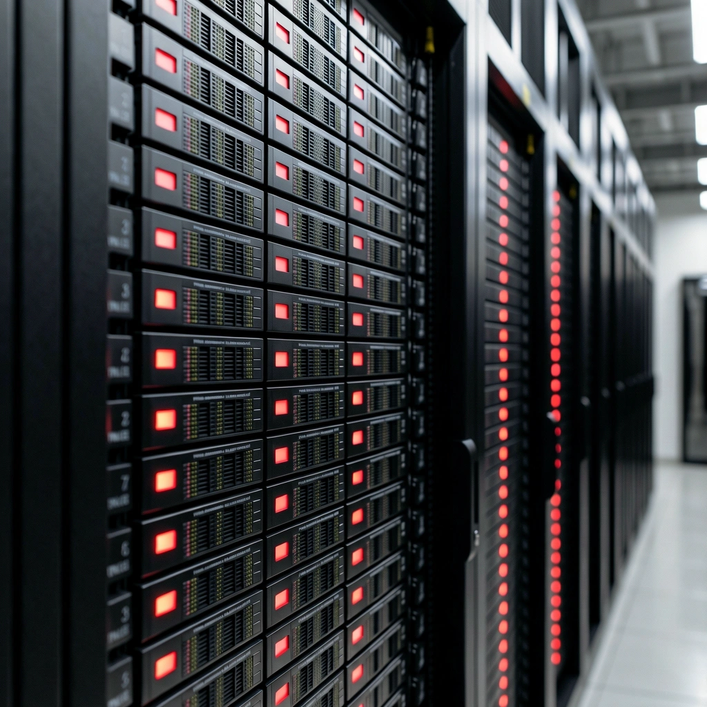 Server infrastructure representing a data logic disconnect